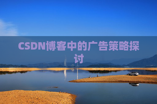 CSDN博客中的广告策略探讨